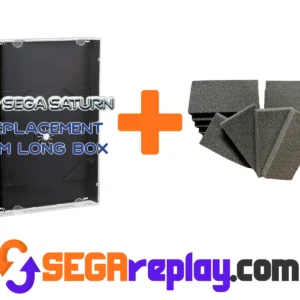 Sega Saturn Long Box Replacement with 1/2 Inch Foam (Saturn)