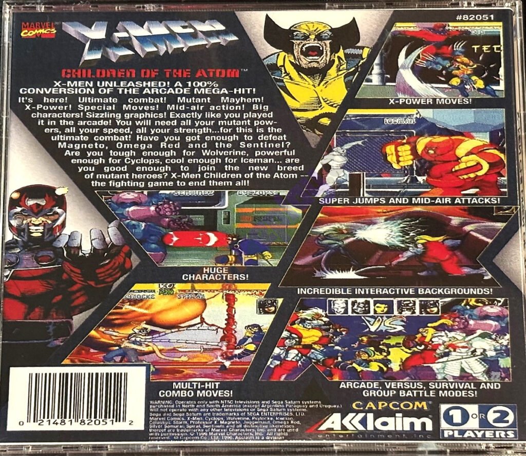 X-Men Children of the Atom, Custom Jewel Case (Saturn) - Image 4