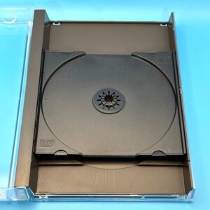 Longbox Hard Plastic Insert for Double Discs (New)(Sega CD, Saturn)