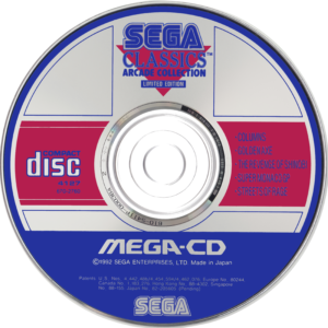 sega arcade classics 5 in 1 pal disc art