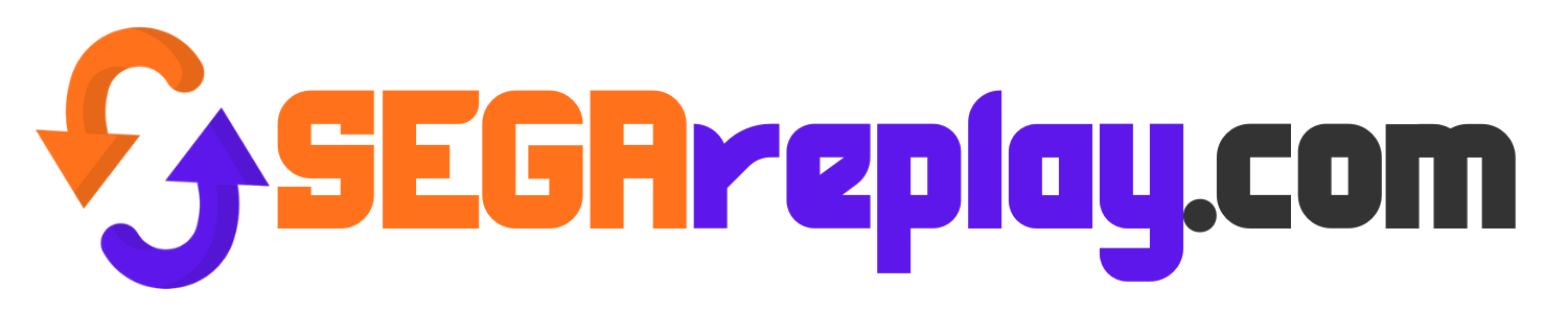 sega replay .com horizontal logo alpha