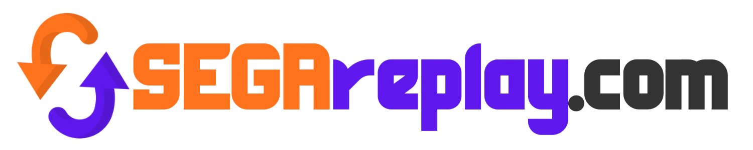 sega replay .com horizontal logo alpha