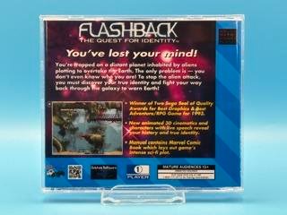 flashback, exclusive jewel case design (sega cd)