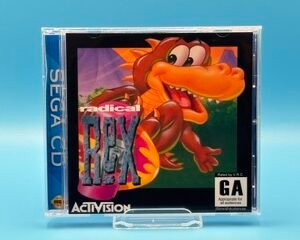 radical rex, exclusive jewel case design (sega cd)